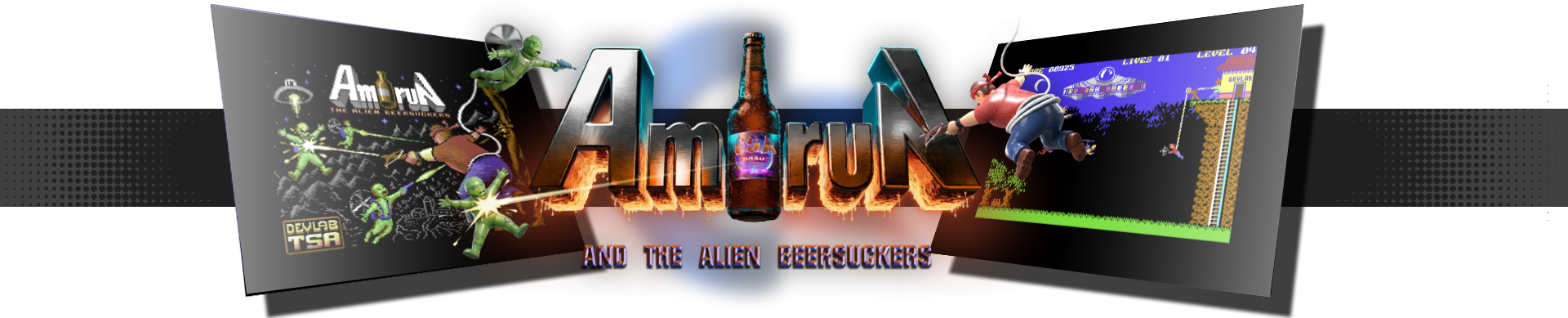 C64 AmiRun and the Alien Beersuckers
